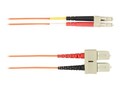 Black Box SC-LC 50 125 OM2 Multimode PVC Fiber Cable, Orange, 3m, FOCMR50-003M-SCLC-OR, 41121745, Cables Black Box SC-LC 50 125 OM2 Multimode PVC Fiber Cable, Orange, 3m, FOCMR50-003M-SCLC-OR, 41121745, Cables