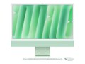 Apple iMac 24 4.5K Apple 10C M4 24GB 512GB SSD 10CGPU GbE 4xTB4 MagicMouse MagicKeyboardTID Green, MD2Q4LL/A                     , 41853127, Desktops - iMacs