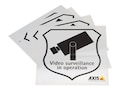 Axis Surveillance Stickers (10-pack), 5502-811, 13926099, Paper, Labels & Other Print Media