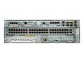 Cisco 3945 3U RM AVX Router Bundle 4GB RAM 256MB Flash 64xDigital Ports 3 x GbE WAN 1xPSU IP Base, C3945-AXV/K9, 31627949, Network Routers