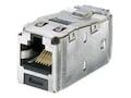 Panduit CAT6A 8-Position 8-Wire Shielded Jack Module, CJS6X88TGY, 31491201, Adapters & Port Converters