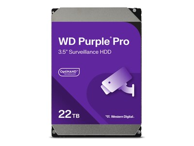 Western Digital 22TB WD Purple Pro Surveillance SATA 6Gb s 3.5 Internal Hard Drive , WD221PURP, 41502182, Hard Drives - Internal