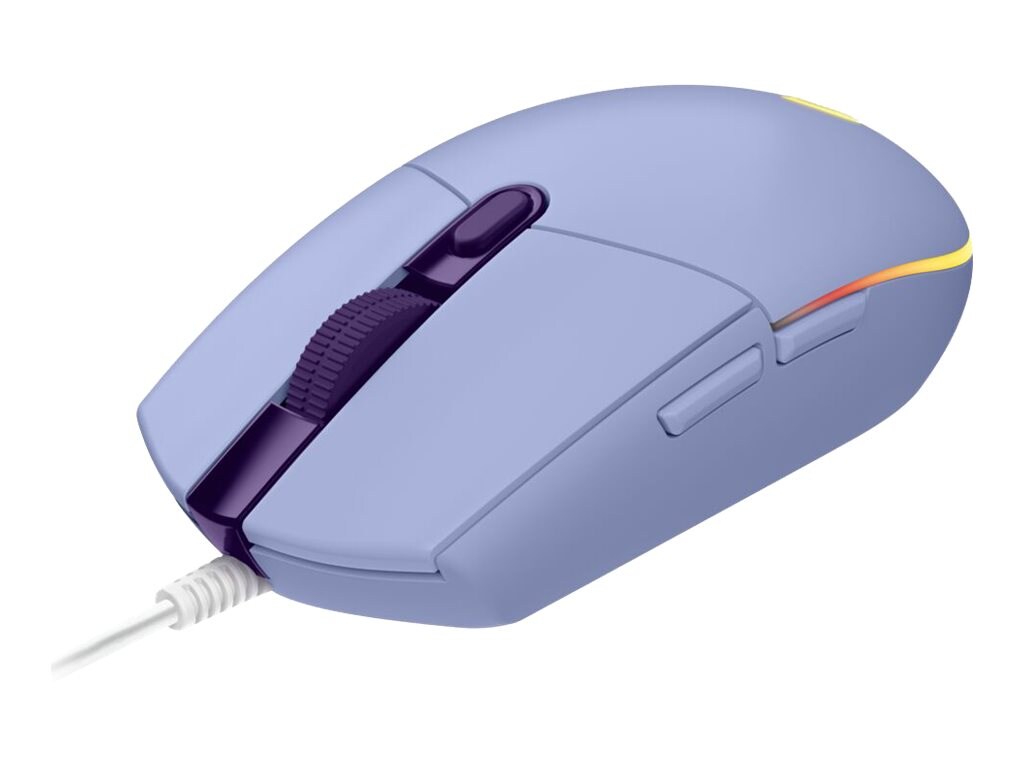 Logitech G203 Lightsync Wired Optical Gaming Mouse, Lilac Logitech G203 Lightsync Wired Optical Gaming Mouse, Lilac