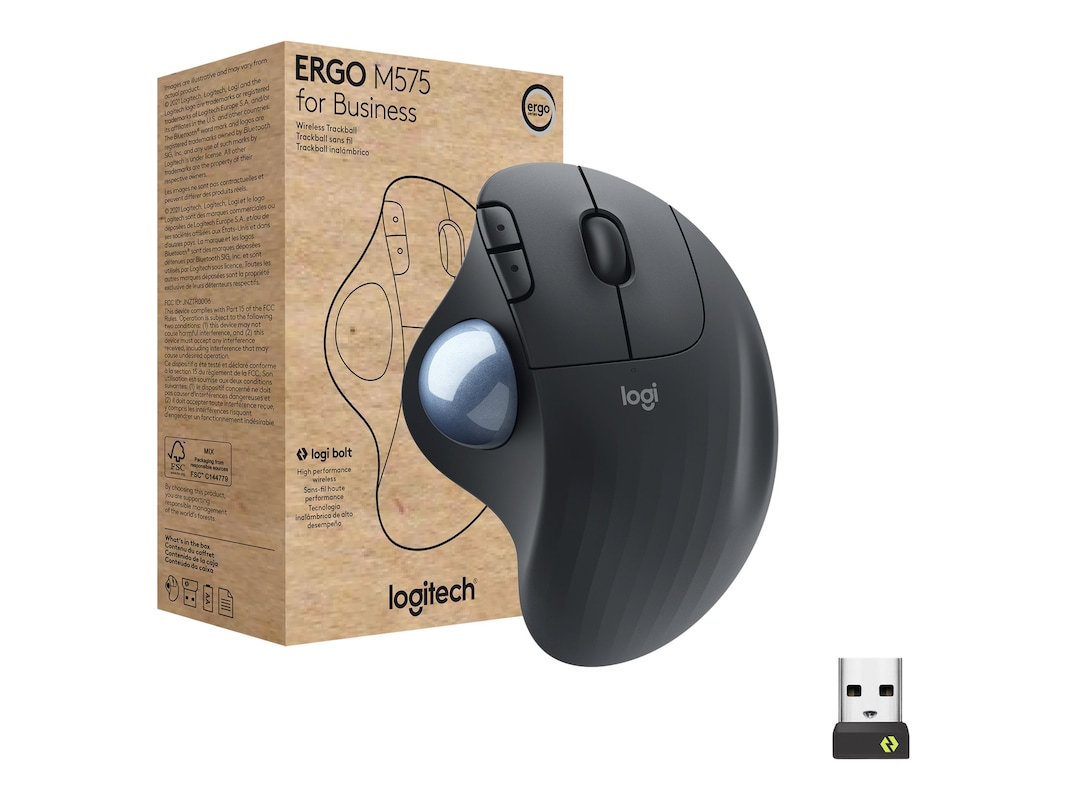 Buy Logitech ERGO M575 Wireless Trackball for Business, Bolt at