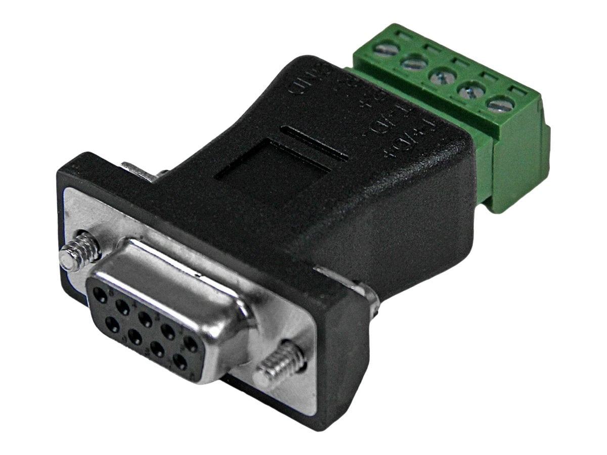 StarTech.com RS422 RS485 Serial DB9 To Terminal Block Adapter (DB92422)