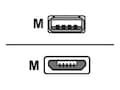 Bretford Manufacturing USB to Micro-USB Cable with Retention Clip 1-pack, CAB-MICRO1, 31134870, Cables