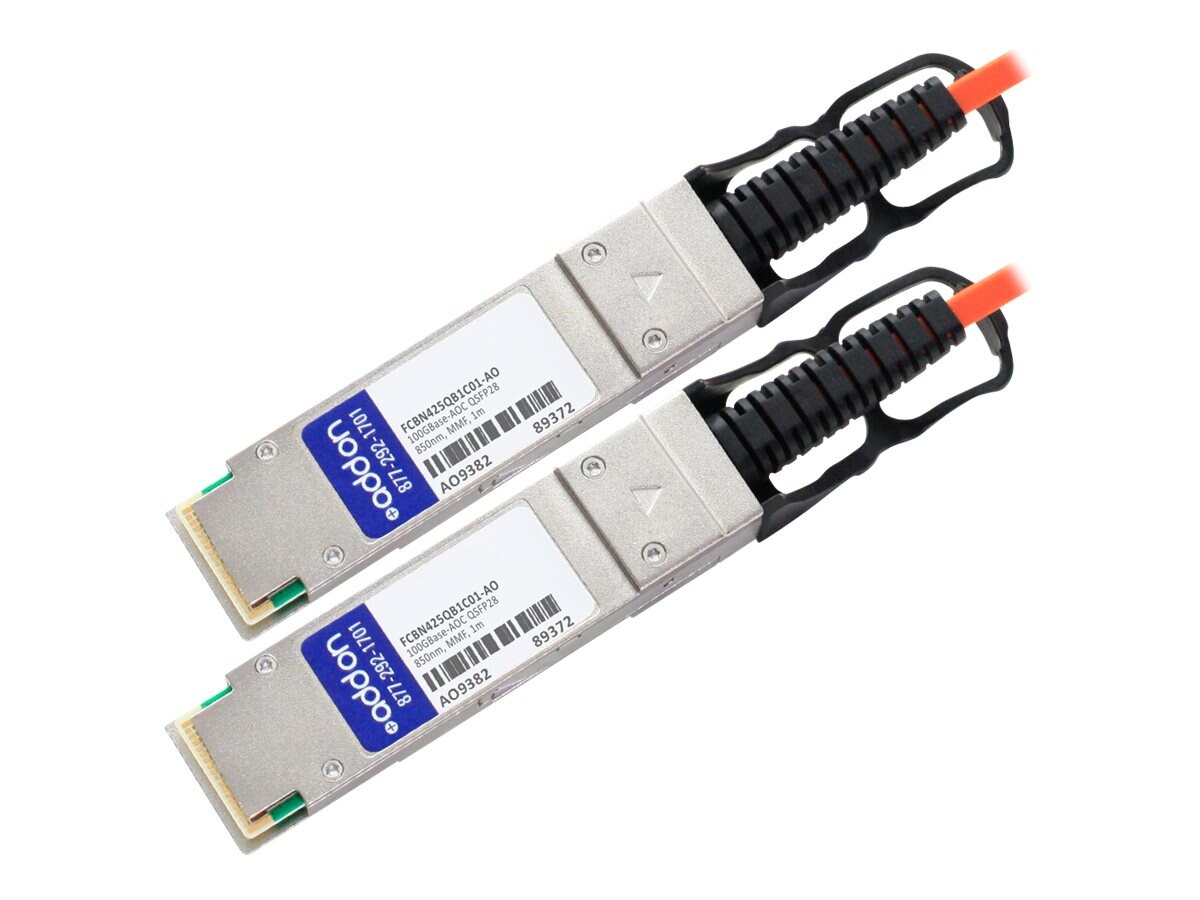 Buy AddOn Finisar Compatible 100GBase-AOC QSFP28 Active Optical at