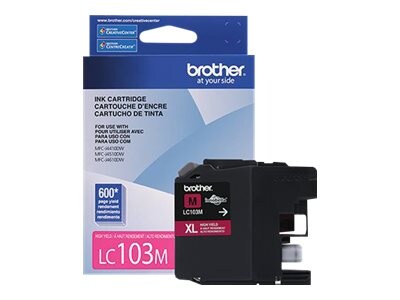 Brother Magenta LC103M Innobella High Yield (XL Series) Ink Cartridge for the MFC-J4510DW, LC103M, 14714872, Ink Cartridges & Ink Refill Kits - OEM