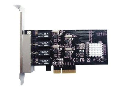 STL N-451 PCIe 4-Port Gigabit Network Controller Card, STL-N-451                     , 42011807, Network Adapters & NICs