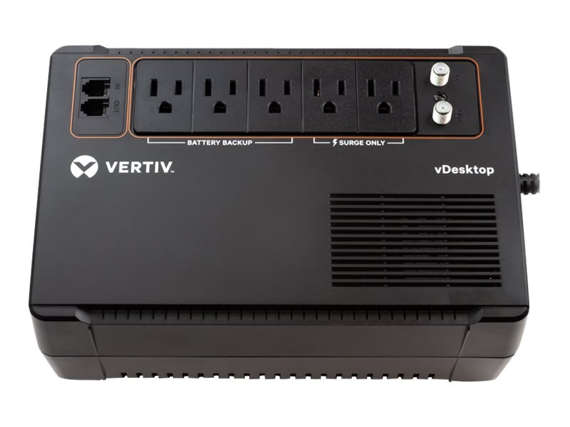 PST5-350MT120 Vertiv Liebert PST5 350VA 200W UPS with Battery Backup & Surge Protection Eight outlets and a Three-Year Full Unit Warranty