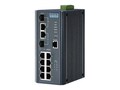 Quatech Advantech EKI-7710E-2C-AE DIN RM WM Managed Switch 8xFaE 2xGbE 2xGbE SFP, EKI-7710E-2C-AE, 35165948, Network Switches