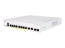 Cisco CBS350-8FP-2G-NA Main Image from Right-angle