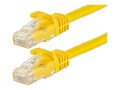 Monoprice CAT6 UTP 24AWG 550MHz Snagless Flexboot Patch Cable, Yellow, 3ft, 11338                         , 41891139, Cables