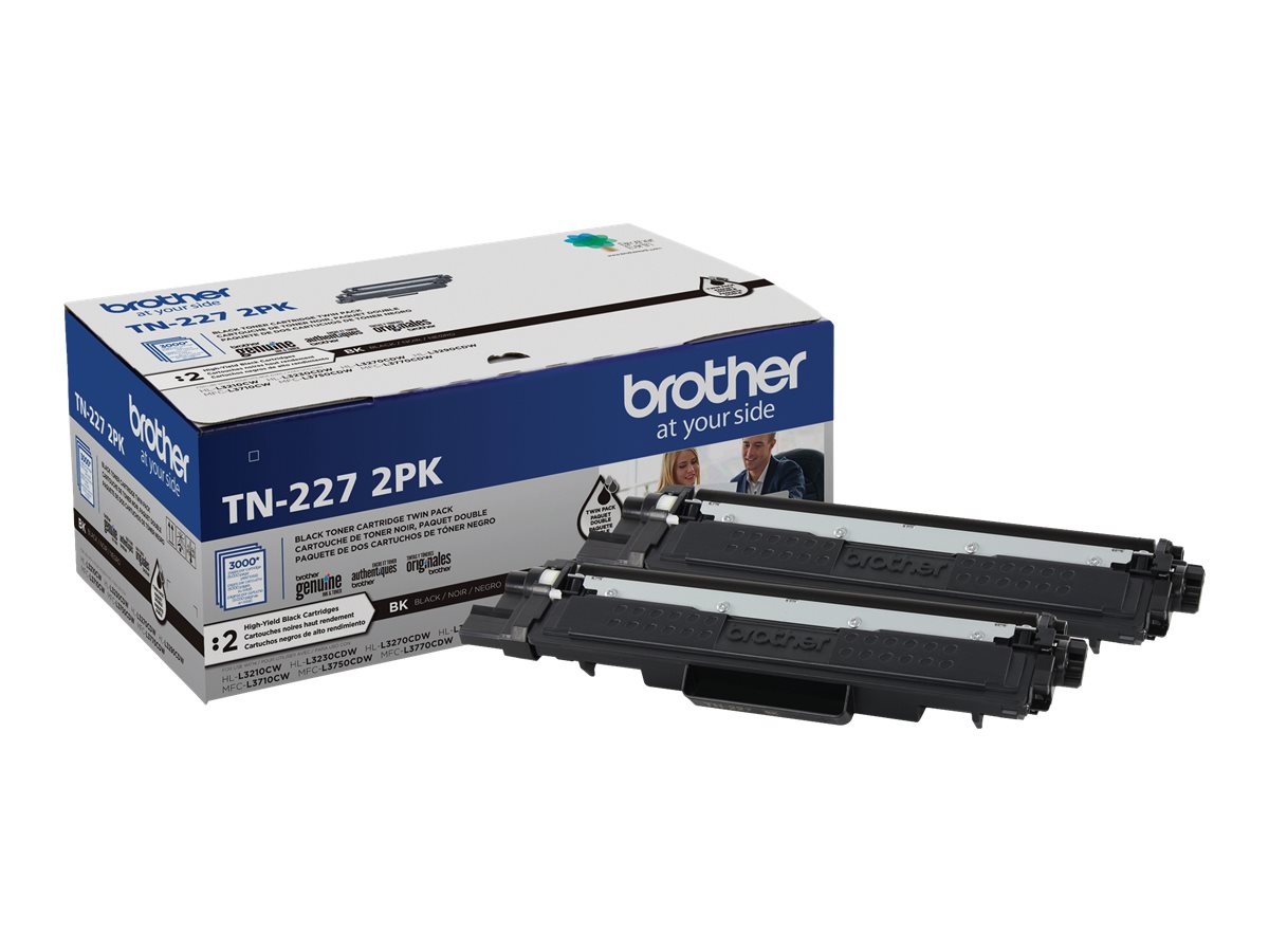 Brother Black TN760 High Yield Toner Cartridges (2-pack) (TN-760-2PK)