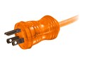 C2G Power Cord, Hospital Grade, NEMA 5-15P to NEMA 5-15R, 16AWG, Orange, 50ft, 48061, 12580170, Power Cords