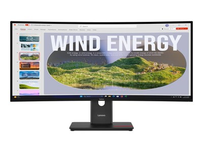 Lenovo  34 ThinkVision T34WD-40 WQHD LED-LCD Ultrawide Curved Monitor, 64AEGAR1UZ                    , 42079636, Monitors