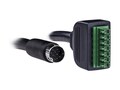CyberPower 9-pin Mini DIN to 7-pin Connector Cable, Black, 10ft, CBL7PIN350BUL-010-BLK, 33758205, Cables