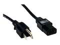 Comprehensive PC Power Cord Standard Series Lifetime Warranty, 10ft, Black, PWC-BK-10, 15786413, Power Cords