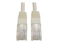 Tripp Lite Cat5e RJ-45 M M 350MHz Molded Patch Cable, White, 10ft, N002-010-WH, 4816613, Cables