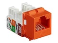 Black Box GigaTrue2 Cat6 Jack, Orange 25P, FMT636-R3-25PAK, 32653938, Premise Wiring Equipment Black Box GigaTrue2 Cat6 Jack, Orange 25P, FMT636-R3-25PAK, 32653938, Premise Wiring Equipment
