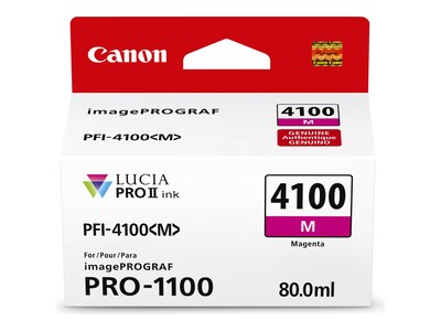 Canon Magenta PFI-4100 Ink Tank, 6779C002                      , 41836582, Ink Cartridges & Ink Refill Kits - OEM