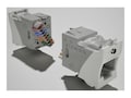 Siemon UltraMAX Outlet CAT6 UTP RJ45 T568A B Hybrid Punch Down - White, U6-H02NS                      , 41869824, Cable Accessories