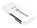 Transcend USB 3.0 Flash Memory Card Reader, White, TS-RDF5W, 17073919, PC Card/Flash Memory Readers