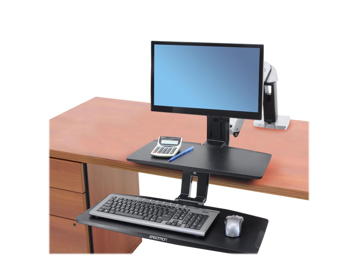 Ergotron WorkFit-A with Suspended Keyboard Tray, Single LD