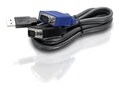 TRENDnet USB KVM Cable for TK-803R and TK-1603R KVM Switches, 15ft, TK-CU15, 7800422, Cables