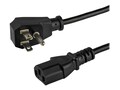 StarTech.com Flat 5-15P to C13 18AWG Computer TV PC Power Cable, 15ft, PXTF10115, 35809571, Power Cords