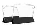 ZAGG Crystal Palace Folio for 11 inch iPad Air (M3 M2) - Clear Black, 702314333                     , 41799656, Carrying Cases - Tablets & eReaders