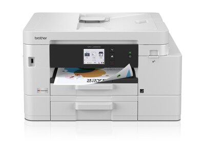 Brother INKvestment 4555 Wireless Color Inkjet All-in-One Printer w  2.7” Color Display & 2 Paper Trays, MFCJ4555DW                    , 42035410, MultiFunction - Ink-Jet