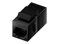 UNC CAT6 RJ45 Keystone In-Line Coupler, Black, C6-CPLR-BLK, 20593544, Cable Accessories