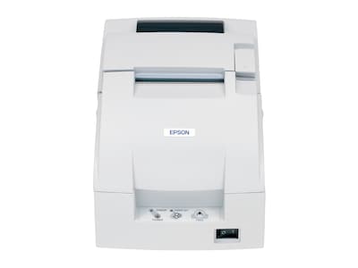 Epson TM-U220D Receipt Printer (Serial Interface, Tear Bar, Solid Cover and PS-180 Power Supply) - White, C31C515603, 5871500, Printers - POS Receipt