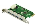 VisionTek Connect Series USB 3.0 4-port PCIe Host Adapter Card, 900544, 14565969, Controller Cards & I/O Boards