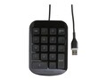 Targus Wired USB Numeric Keypad, Black Gray, AKP10US, 10159728, Keyboards & Keypads