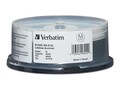 Verbatim 6x 50GB M-DISC BD-R DL Branded Surface Media (25-pack Spindle), 98924, 30905062, Blu-Ray Media
