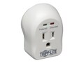 Tripp Lite Protect It! Surge (1) Outlet Direct Plug-In 600 Joules, SPIKECUBE, 180398, Surge Suppressors