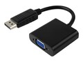4Xem DisplayPort to VGA M F Adapter, Black, 10, 4XDPVGAS615AA, 37138804, Adapters & Port Converters