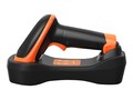 Ambir Wireless Barcode Scanner with 2.4Ghz USB Charging Station - Black Orange, BR300-BL                      , 41876794, Bar Code Scanners