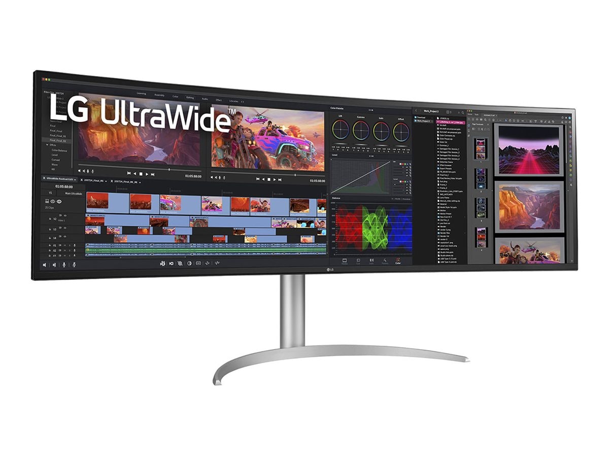 LG 49" WQ95C-W Dual QHD Ultrawide Curved Monitor - Thumbnail 4
