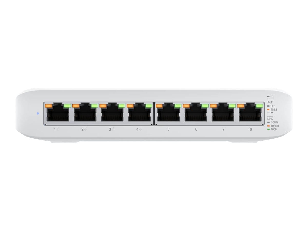 ルーター・ネットワーク機器 Ubiquiti USW-Lite-8-PoE Switch Ubiquiti UniFi Switch Lite USW-Lite-8-POE - switch - 8 ports