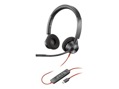 HP Poly BlackWire 3320 USB-C Headset, 8M3U9AA#ABA, 41742599, Headsets (w/ microphone)