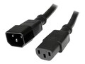 StarTech.com C14 to C13 10A 125V Computer Power Extension Cord, 3ft, PXT1003, 13059626, Power Cords