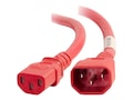 C2G Power Cord C14 to C13 18 3 SJT, Red, 4ft, 17493, 32998952, Power Cords C2G Power Cord C14 to C13 18 3 SJT, Red, 4ft, 17493, 32998952, Power Cords