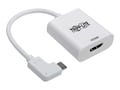 Tripp Lite Right-Angle Thunderbolt 3 USB-C to HDMI 4K 5Gbps Adapter Cable, White, U444-06N-HD4KRA, 36695588, Adapters & Port Converters Tripp Lite Right-Angle Thunderbolt 3 USB-C to HDMI 4K 5Gbps Adapter Cable, White, U444-06N-HD4KRA, 36695588, Adapters & Port Converters
