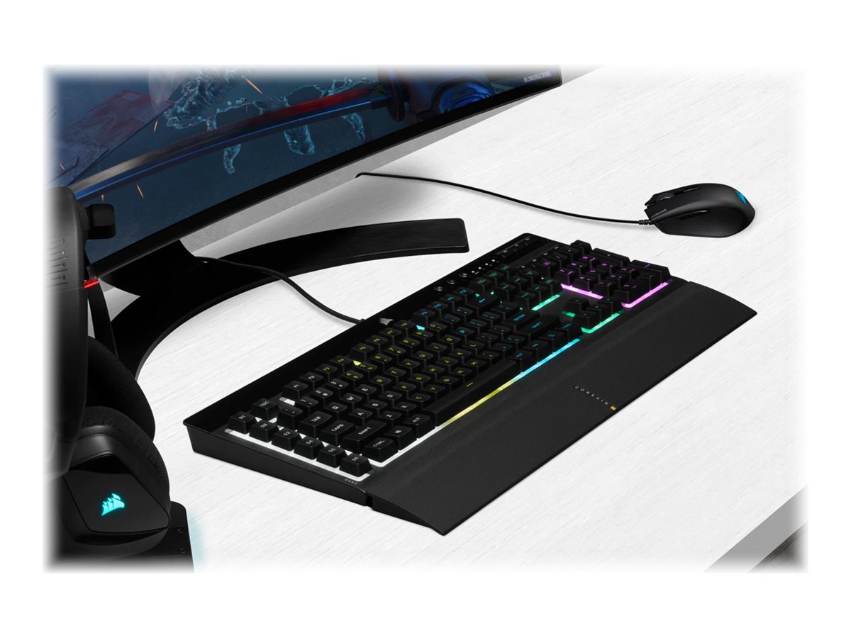 corsair k55 plus harpoon rgb keyboard and mouse combo