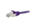 C2G Cat6 Snagless Shielded (STP) Network Patch Cable, Purple, 35ft, 00913, 16203671, Cables