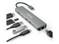 Plugable 7-IN-1 USB C HUB with Ethernet Adapter (USBC-7IN1E), USBC-7IN1E, 41211287, USB & Firewire Hubs