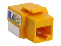 4Xem 4XEM 10-pack Cat6 RJ45 Keystone Jack UTP 110-Type, Yellow, 4XKJC6YL10PK, 41213918, Premise Wiring Equipment